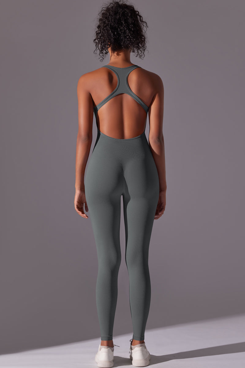 Seamless Women'S I-Back Yoga Sport Jumpsuit