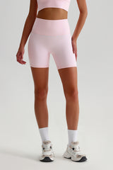 Women High Waisted Butt Lifting Seamless Naked Sensation Yoga Shorts