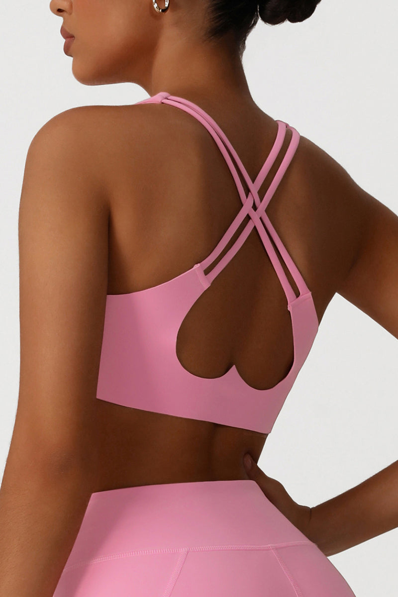 Women Cross Back V-Neck Yoga Sports Bra