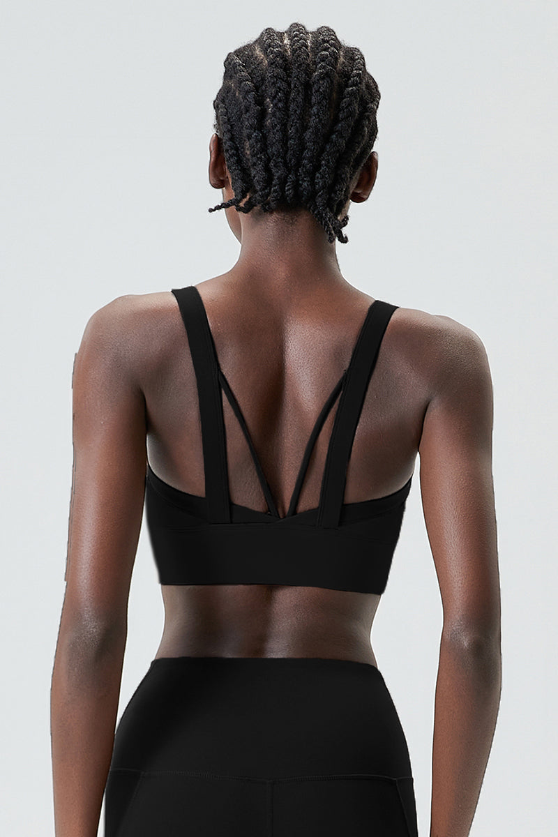 Full coverage with wide straps Sports bra