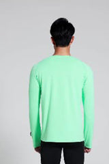 Men Round-Neck Quick-Dry Training Long Sleeve Top