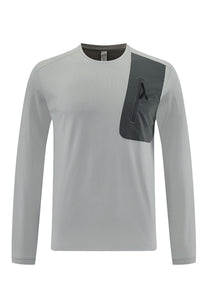 Men Round-Neck Breathable Training Long Sleeve Top