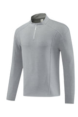 Men Half-Zip Quick-Dry Running Training Long Sleeve Top