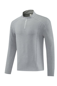 Men Half-Zip Quick-Dry Running Training Long Sleeve Top
