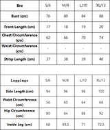 Trimmed crossover back bra & high waist sports leggings 2-piece set