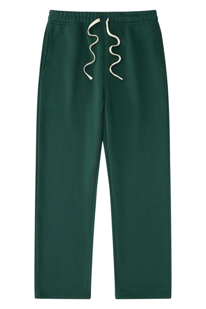 Unisex Drawstring Straight Leg Casual Sweatpants