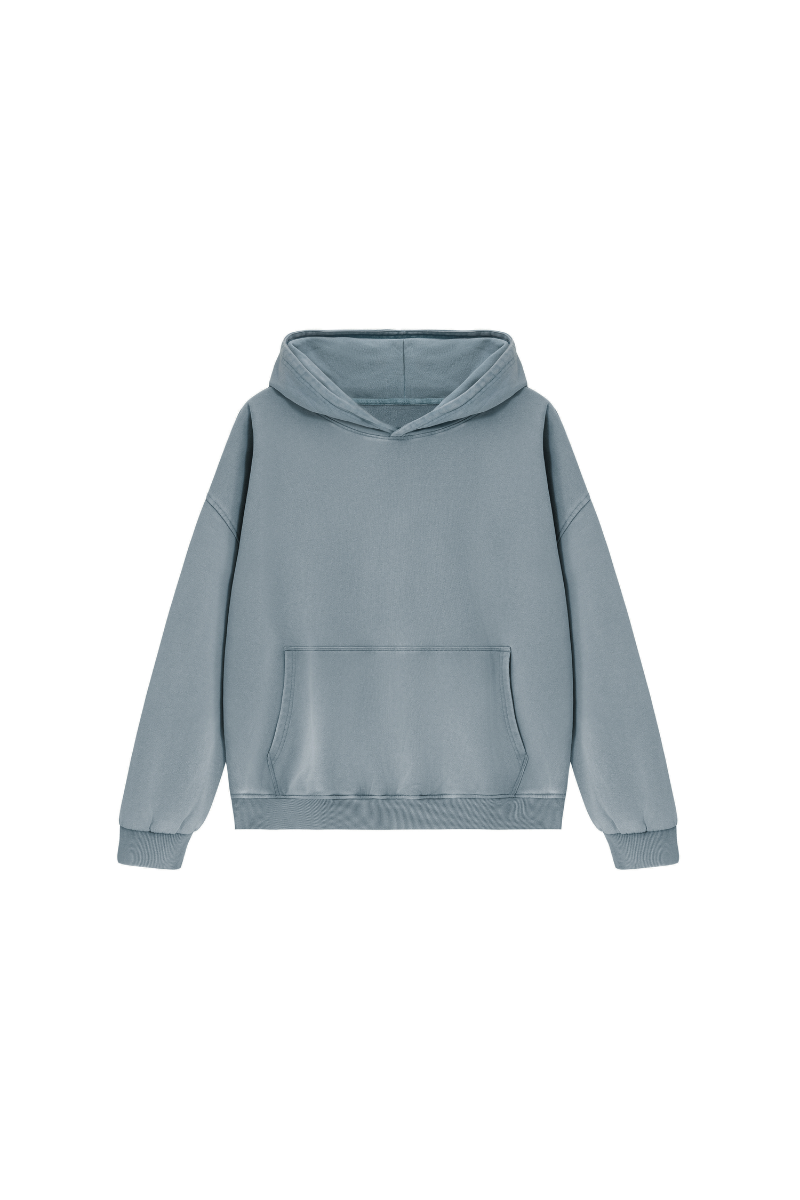 Unisex Fall 100% Cotton Washed Vintage Heavyweight Hoodie