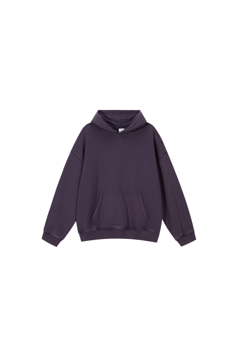 Unisex 100% Cotton Winter 430G Heavyweight Loose Hoodie