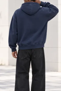 Unisex Fall Kangaroo Pocket Fleece Casual Hoodie