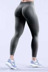 Women's Pleated Buttoocks Lift High Waist Yoga Leggings