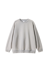 Unisex Fall/Winter Fleece-Lined Dyed Vintage Pullover