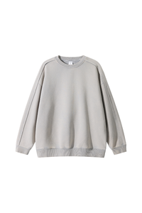 Unisex Fall/Winter Fleece-Lined Dyed Vintage Pullover