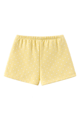 Unisex Fall Polka Dot Elastic Waist Drawstring Casual Shorts