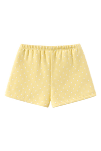 Unisex Fall Polka Dot Elastic Waist Drawstring Casual Shorts