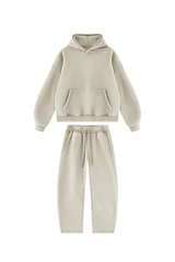 Unisex Fall Fleece Sets:Relaxed Hoodie And Sweatpants
