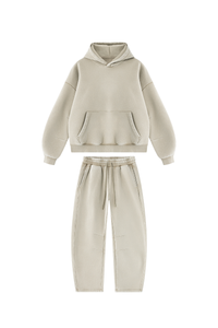 Unisex Fall Fleece Sets:Relaxed Hoodie And Sweatpants