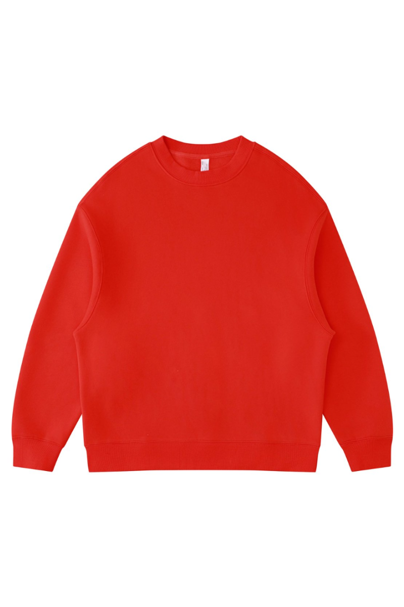 Women's Fall Fleece‑Lined Drop Shoulder Oversized Pullover