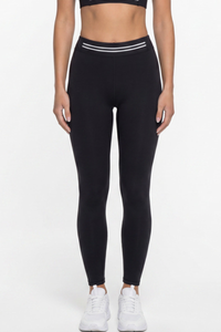 Women's High Waist Contrast Stripe Butt Lifting Yoga Leggings