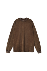 Unisex 100% Cotton Fall Vintage Washed Oversized Pullover