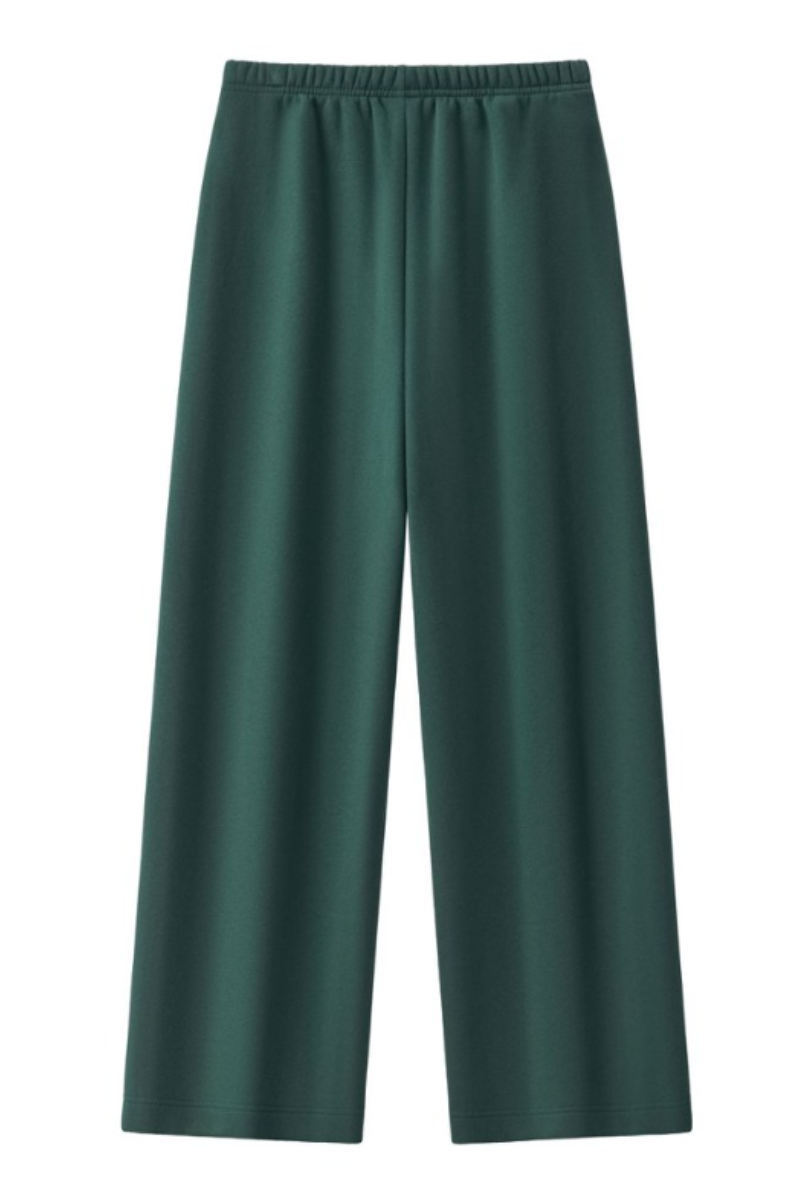 Unisex Fall Drawstring Side Pocket Wide Leg Sweatpants