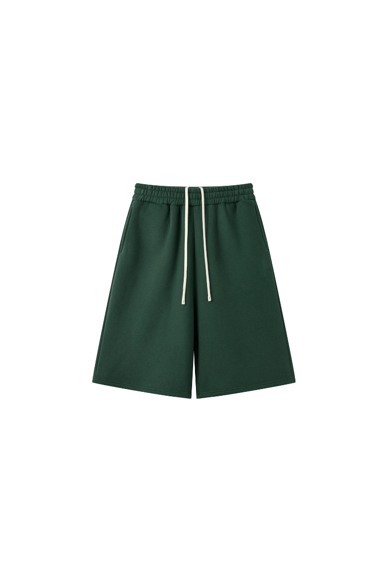 Men's Fleece Lined Drawstring Loose Casual Five Inch Shorts