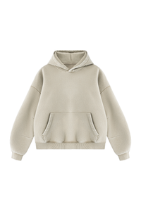 Unisex Fall Fleece Heavyweight Washed Drop Shoulder Hoodie