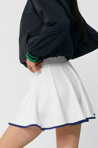 Women's Tennis Color Trim Pleated Athletic Mini Skirt