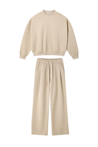 Women's Heavyweight Heathered Sweatshirt And Sweatpants Set