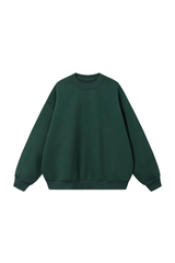 Women's Fall Heavyweight Fleece Cropped Crew Neck Sweatshirt
