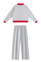 Women's Fall Fleece Mock Neck Sweatsh & Sweatpants Set