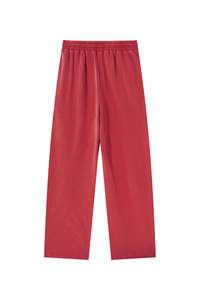 Unisex 100% Cotton Washed Heavyweight Wide Leg Casual Pants