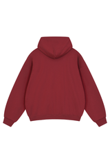 Unisex Fall Relaxed Drop Shoulder Full Zip Hooded Jacket