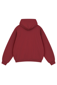 Unisex Fall Relaxed Drop Shoulder Full Zip Hooded Jacket