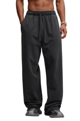 Unisex Fall 100% Cotton Vintage Washed Relaxed Sweatpants