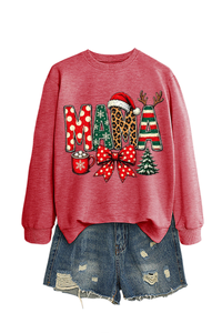 Women's Winter/Fall Christmas Santa Multi-color Pullover