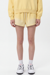 Women's Fall Vintage Gradient Fleece Drawstring Shorts
