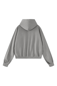Women's Fall 100% Cotton 360G Boxy Two‑Way Zip Jacket