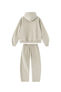 Unisex Fall Fleece Sets:Relaxed Hoodie And Sweatpants