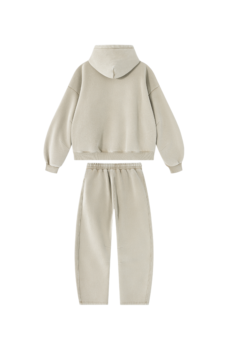 Unisex Fall Fleece Sets:Relaxed Hoodie And Sweatpants