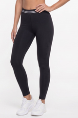 Women's High Waist Contrast Stripe Butt Lifting Yoga Leggings