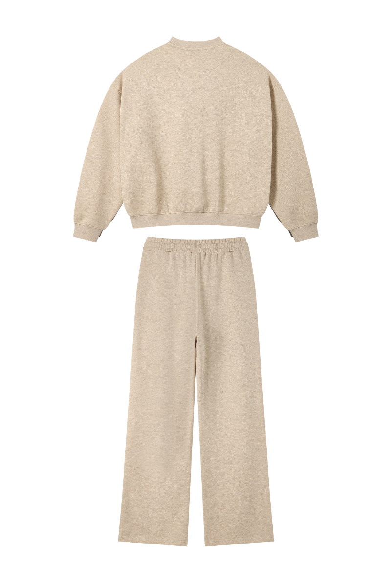 Men's Heavyweight Heathered Sweatshirt And Sweatpants Set