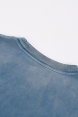 Unisex Fall 100% Cotton Washed  Loose Drop Shoulder Pullover
