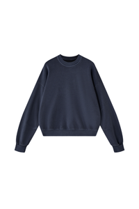 Unisex Fall 100% Cotton Streetwear Washed Relaxed Pullover