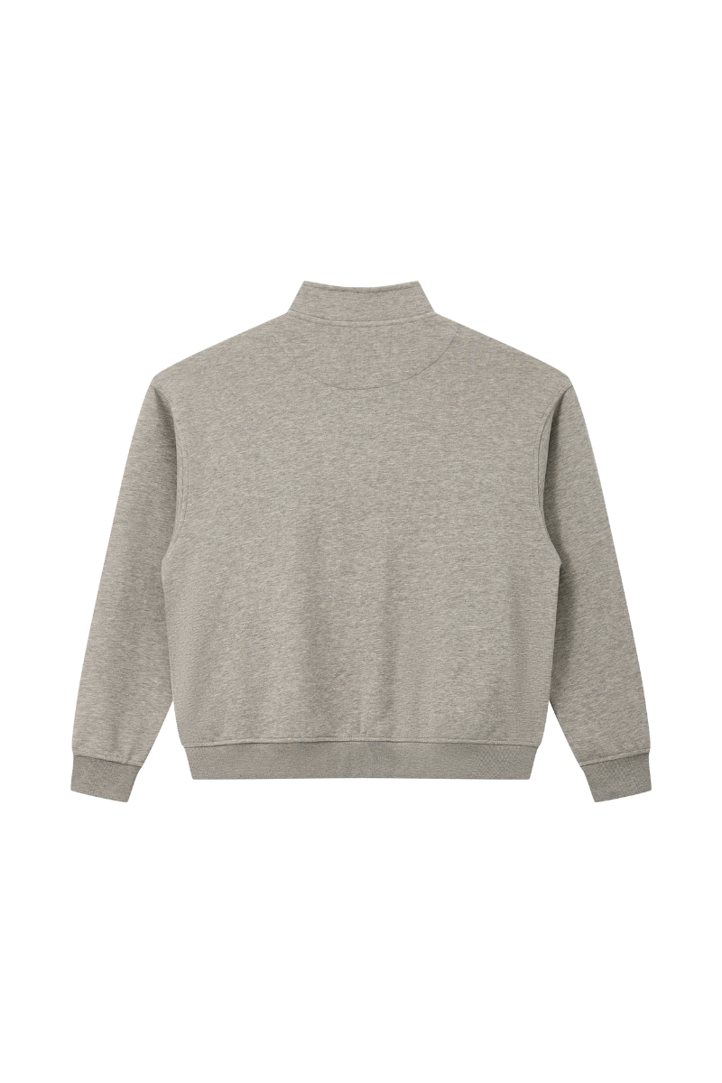 Unisex Fall 1/4 Zip Raglan Sleeve Mock Neck Sweatshirt