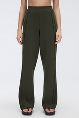 Women's Fall Double Side Stripes Relaxed Straight Leg Pants