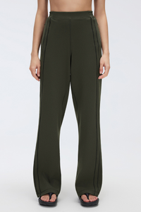 Women's Fall Double Side Stripes Relaxed Straight Leg Pants
