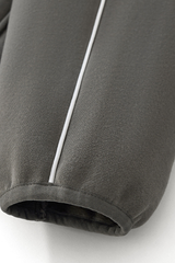 Women's Fall Relaxed Contrast Color Stripe High Neck Hoodie