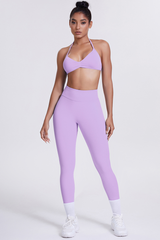 Women's Seamless Sports Bra Athletic Leggings Two-Piece Set