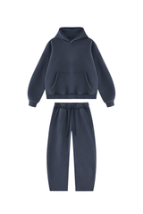 Unisex Fall Fleece Sets:Relaxed Hoodie And Sweatpants