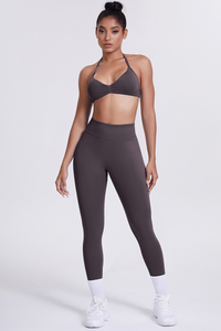 Women's Seamless Sports Bra Athletic Leggings Two-Piece Set